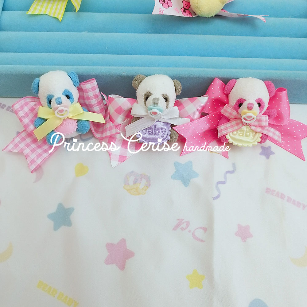 「creamy usagi」Handmade baby ring ハンドメイドぬいぐるみ指輪