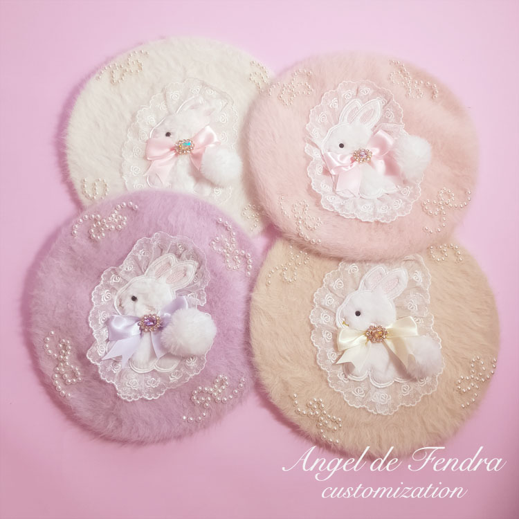 「Angel de Fendra」Handmade fluffy beret ハンドメイドふわふわベレー帽 130305