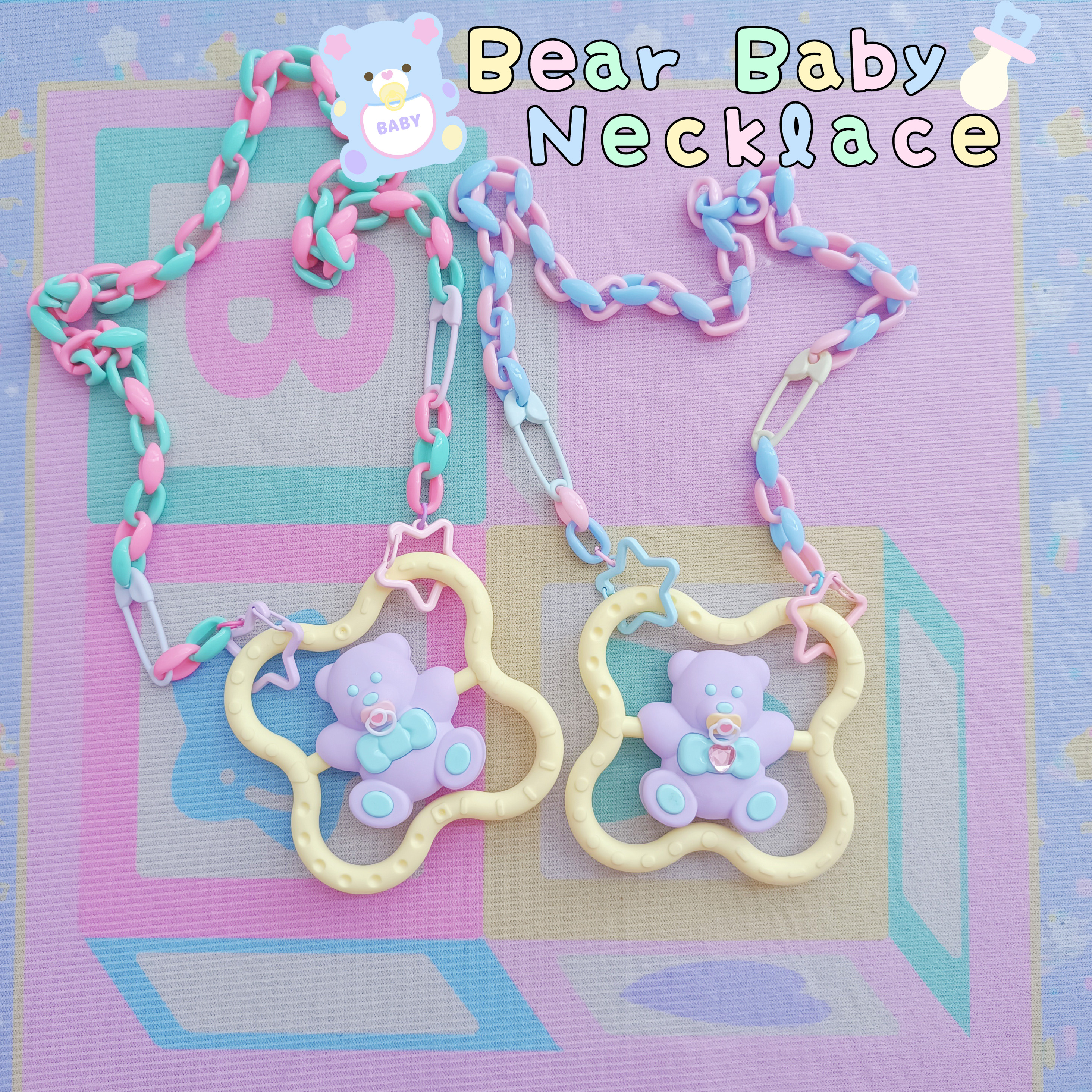 くまちゃんHandmade necklace ハンドメイドネックレス