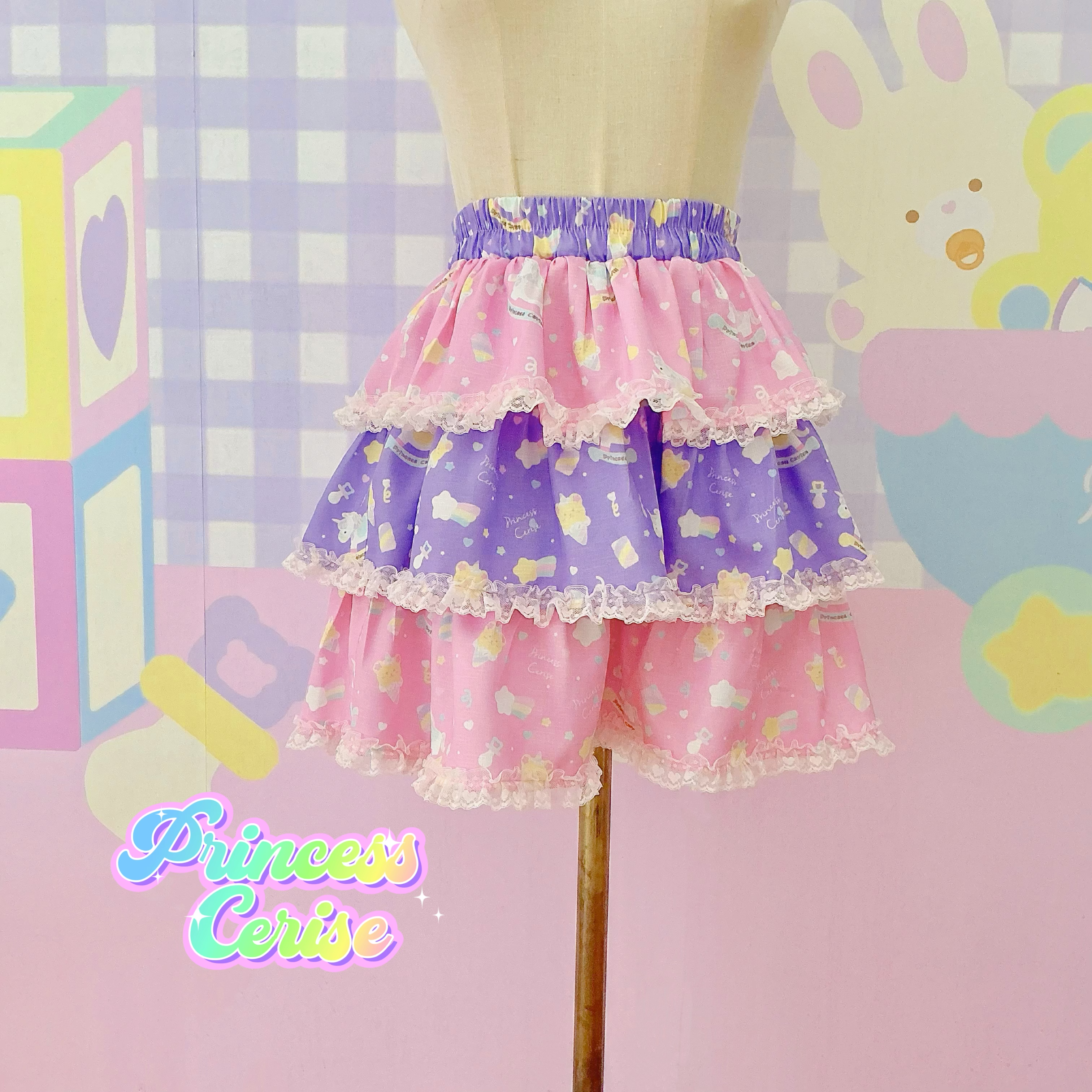 「Princess Cerise」プリントケーキパンツ printed cake pants 3100
