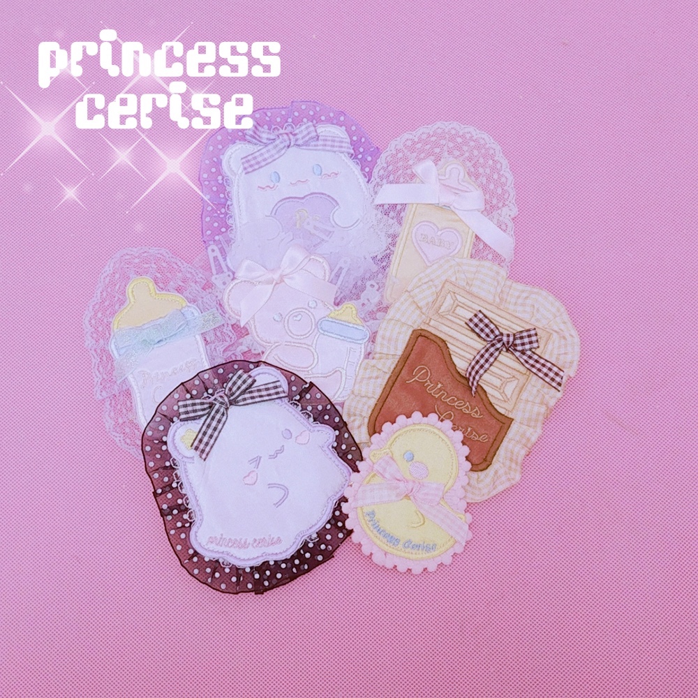 刺繍パッチヘアピン 1piece  Embroidered patch hairpin